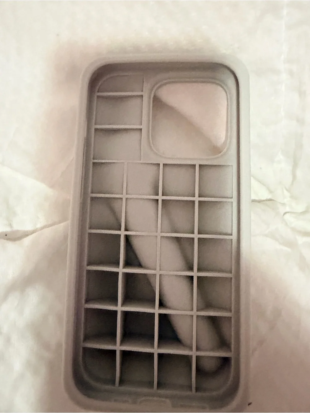 rhode Gray Silicone Phone Case with Hand Slot - iPhone 14 Pro
